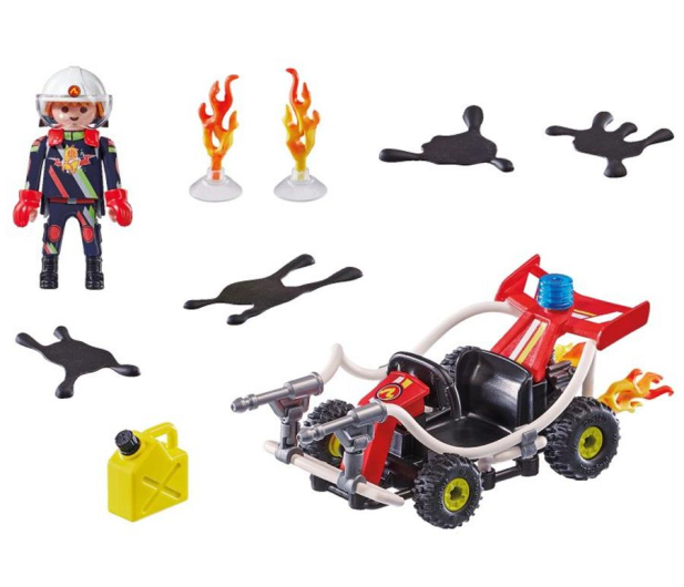 PLAYMOBIL Pokaz kaskaderski: Gokart straży pożarnej - 1014272 - zdjęcie 2
